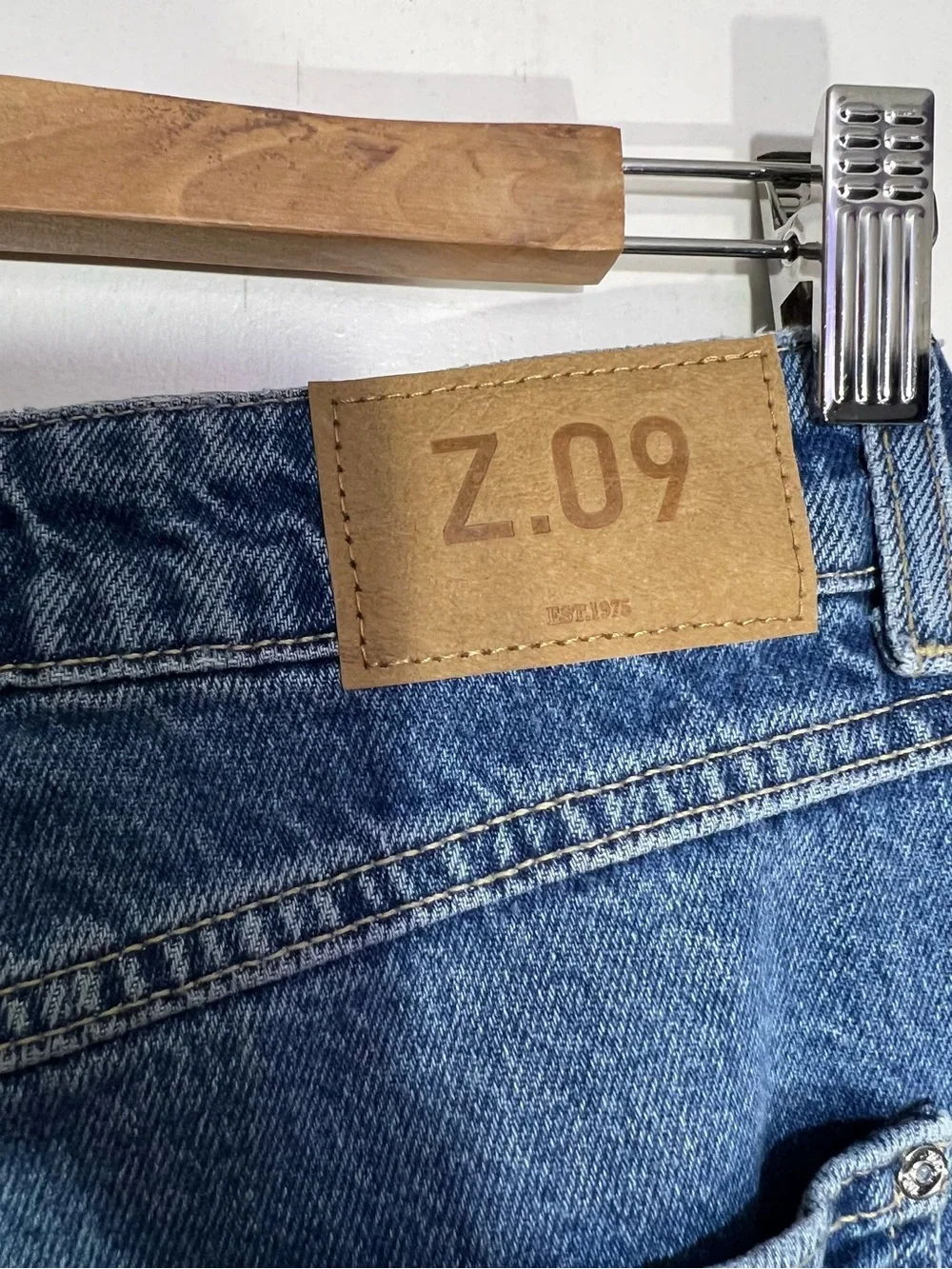 NWT Zara Blue High Rise Straight Leg Ankle Jeans Rigid Denim size 8